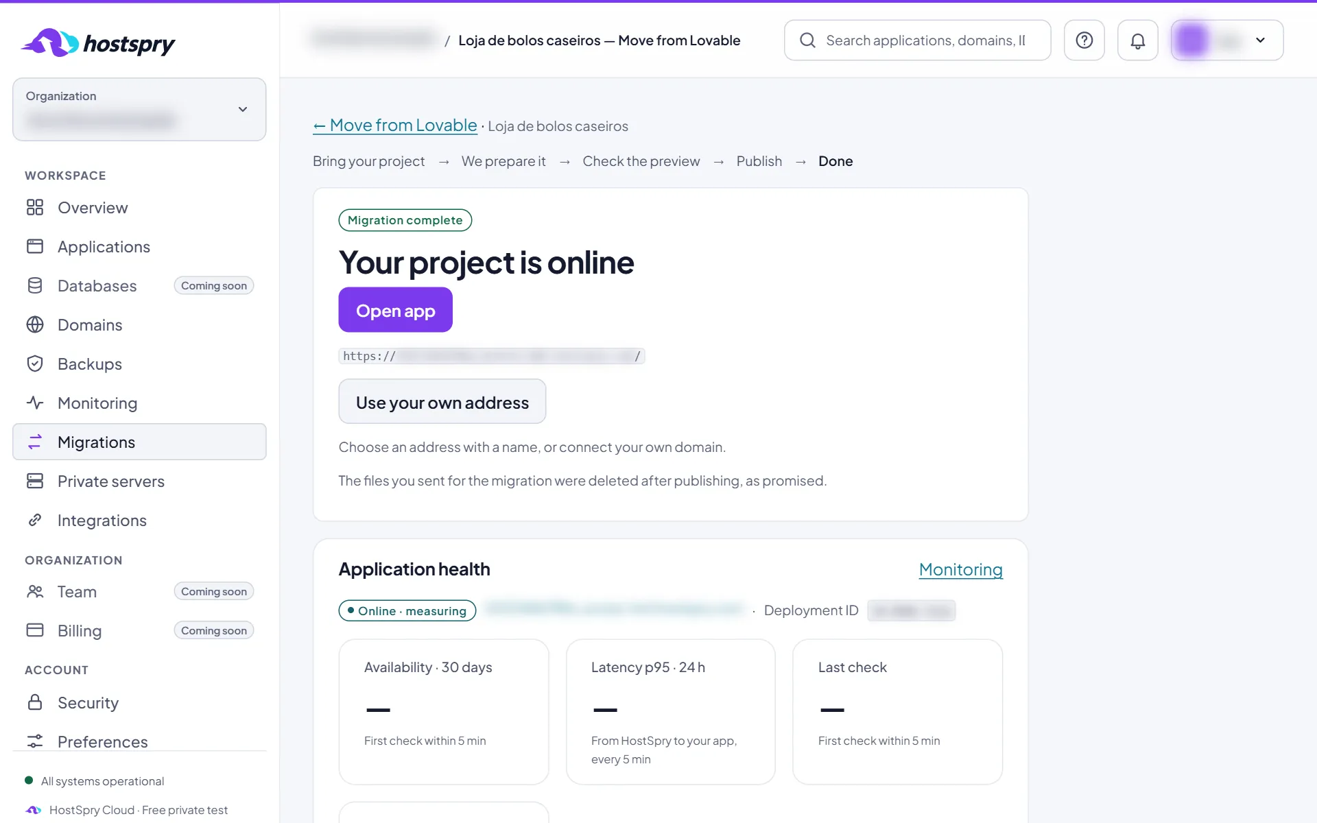 Screenshot: Online