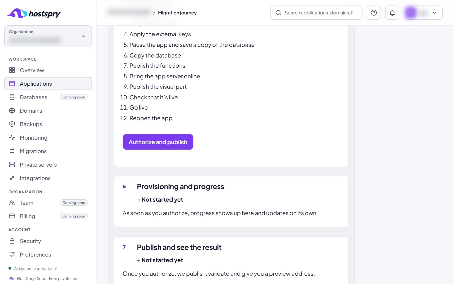 Screenshot: Authorize
