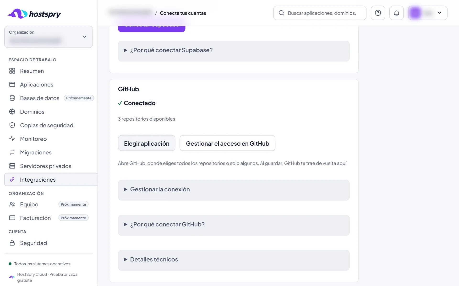 Captura de pantalla: Elige la aplicación